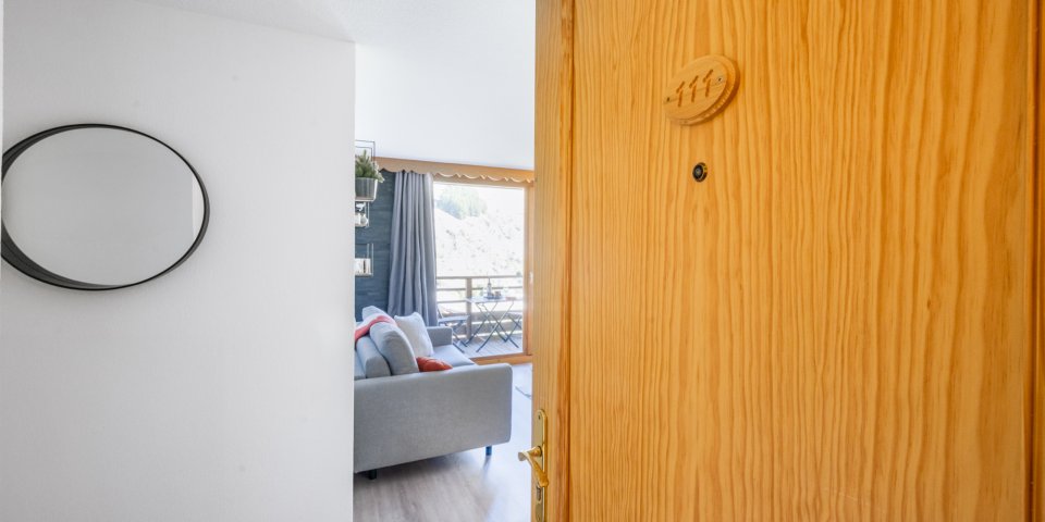 Vue entrée appartement Bulle d'Oxygène