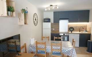 Cuisine ouverte équipée