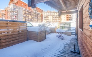 terrasse en hiver