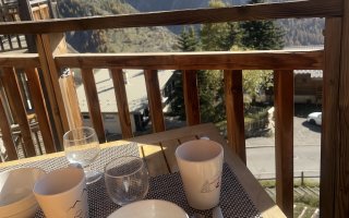 Petit dej sur le balcon