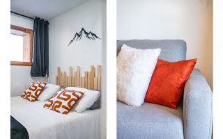 Chambre et canapé: espace de détente